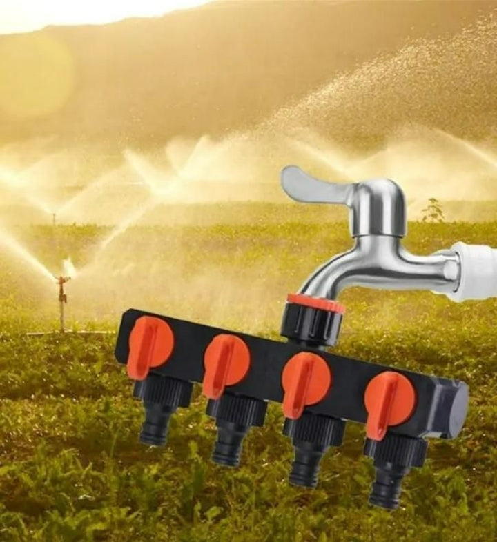 4 Way Water Tap Connector
