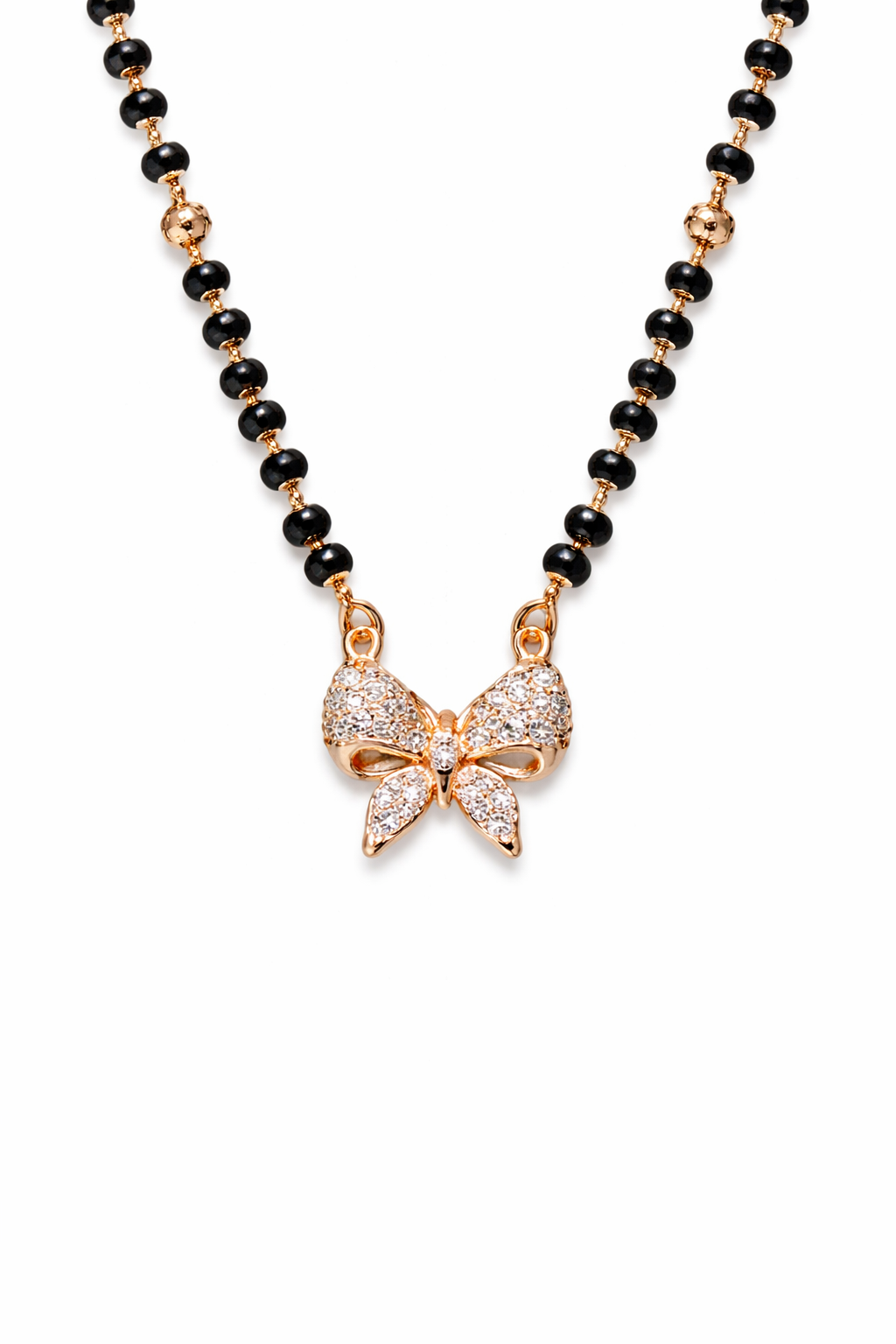 Butterfly Charm Gold Plated Mangalsutra – Symbol of Love & New Beginnings 🦋