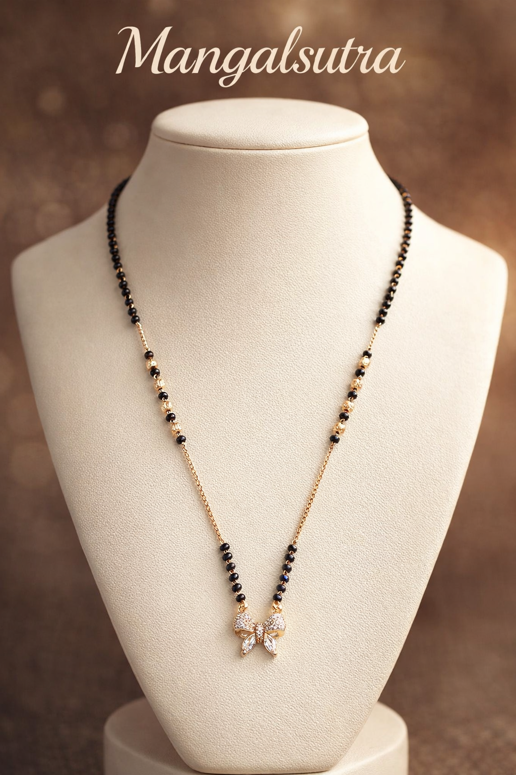 Butterfly Charm Gold Plated Mangalsutra – Symbol of Love & New Beginnings 🦋