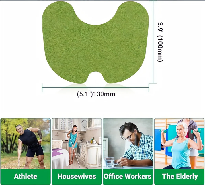 Knee Pain Relief Stickers Natural Pain Relief & Joint Pain Knee Patch (Pack of 10)